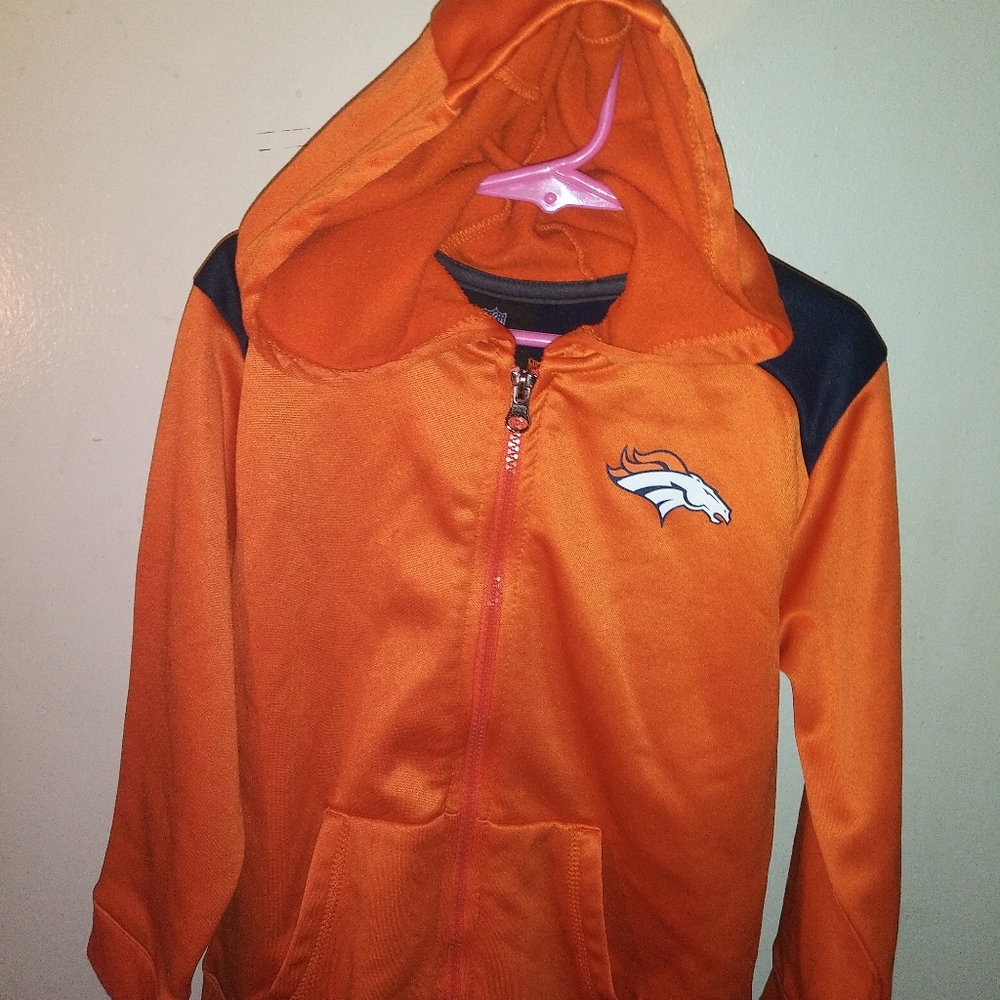 Broncos team apparel thermal full-zip hoodie